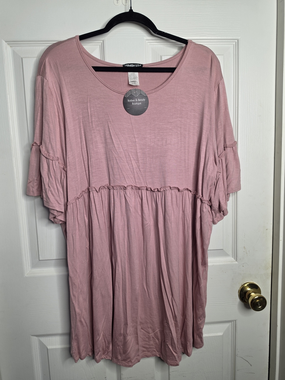 HEIMISH USA Dusty Rose Babydoll Top